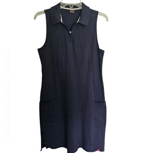 Krimson Klover Dress Womens S Navy Blue Polo Athleisure Golf Tennis Pickleball